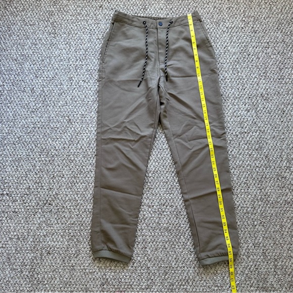 Zara men’s small pants tapered NWT tan pockets string tie waist/waist stretch - Picture 8 of 14